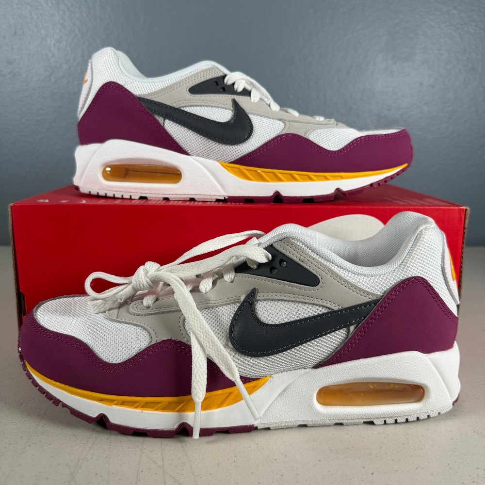Nike Air Max Correlate White Dark Grey Bordeaux Yellow 511417-100 Womens 10
